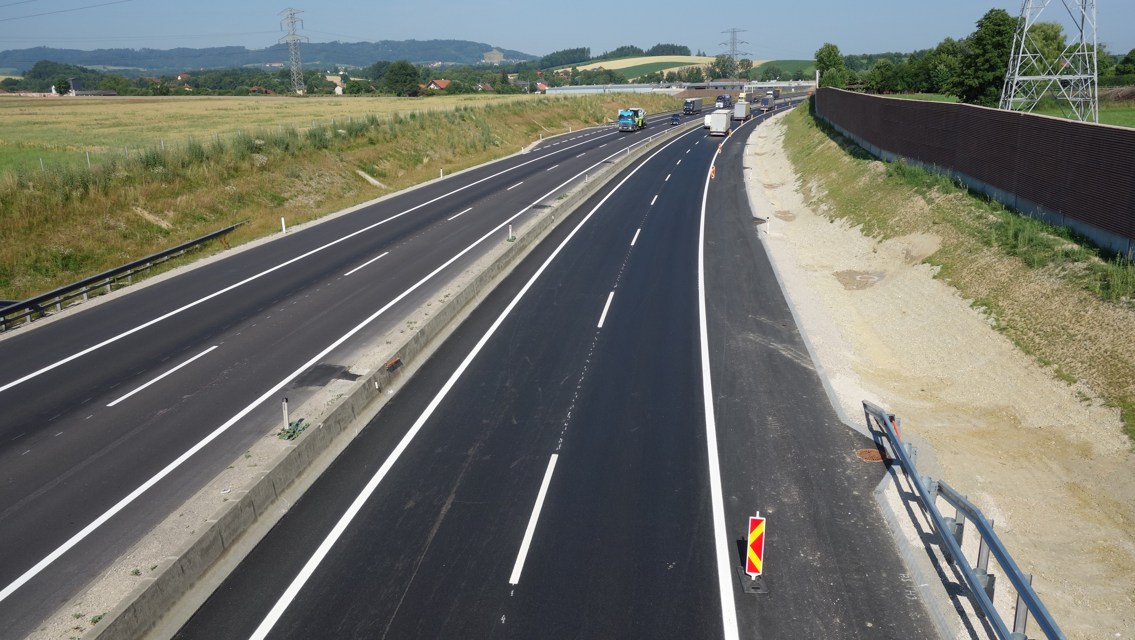A8 Innkreis Autobahn,  Sicherheitsausbau Meggenhofen - Haag