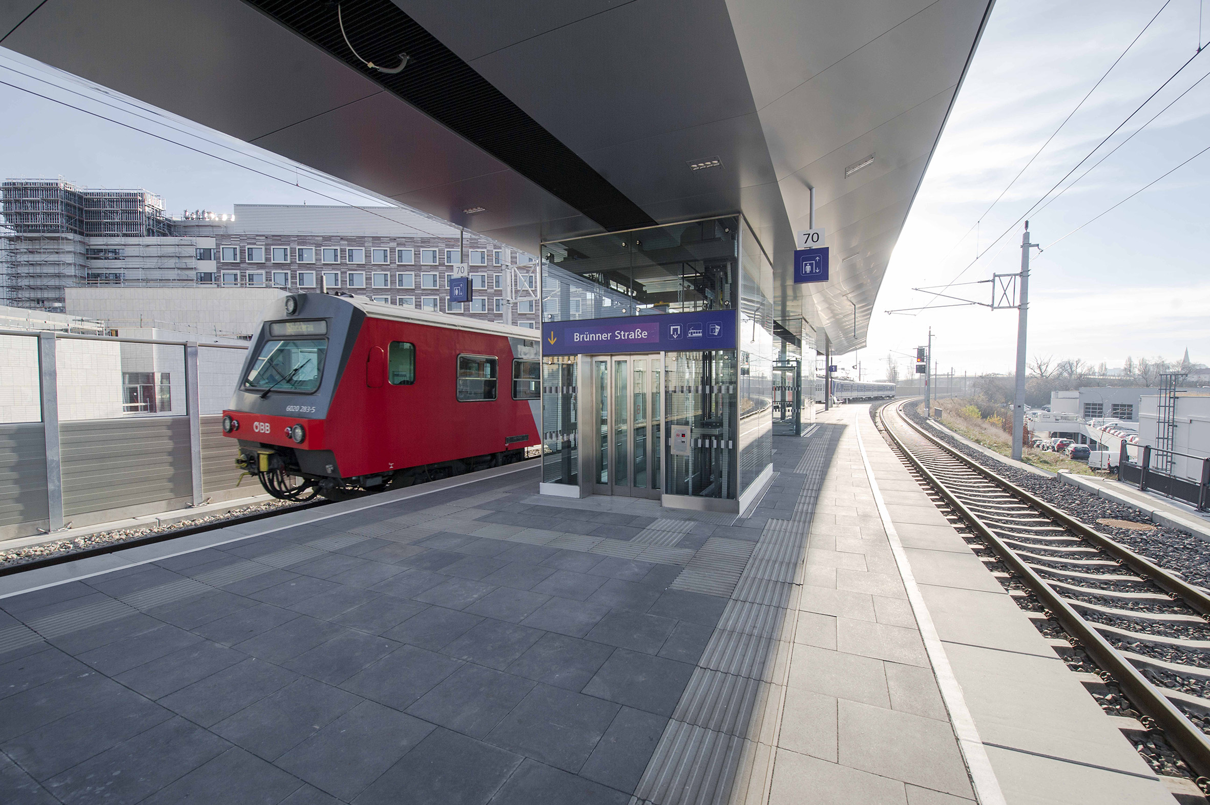 Umbau Haltestelle Brünner Straße